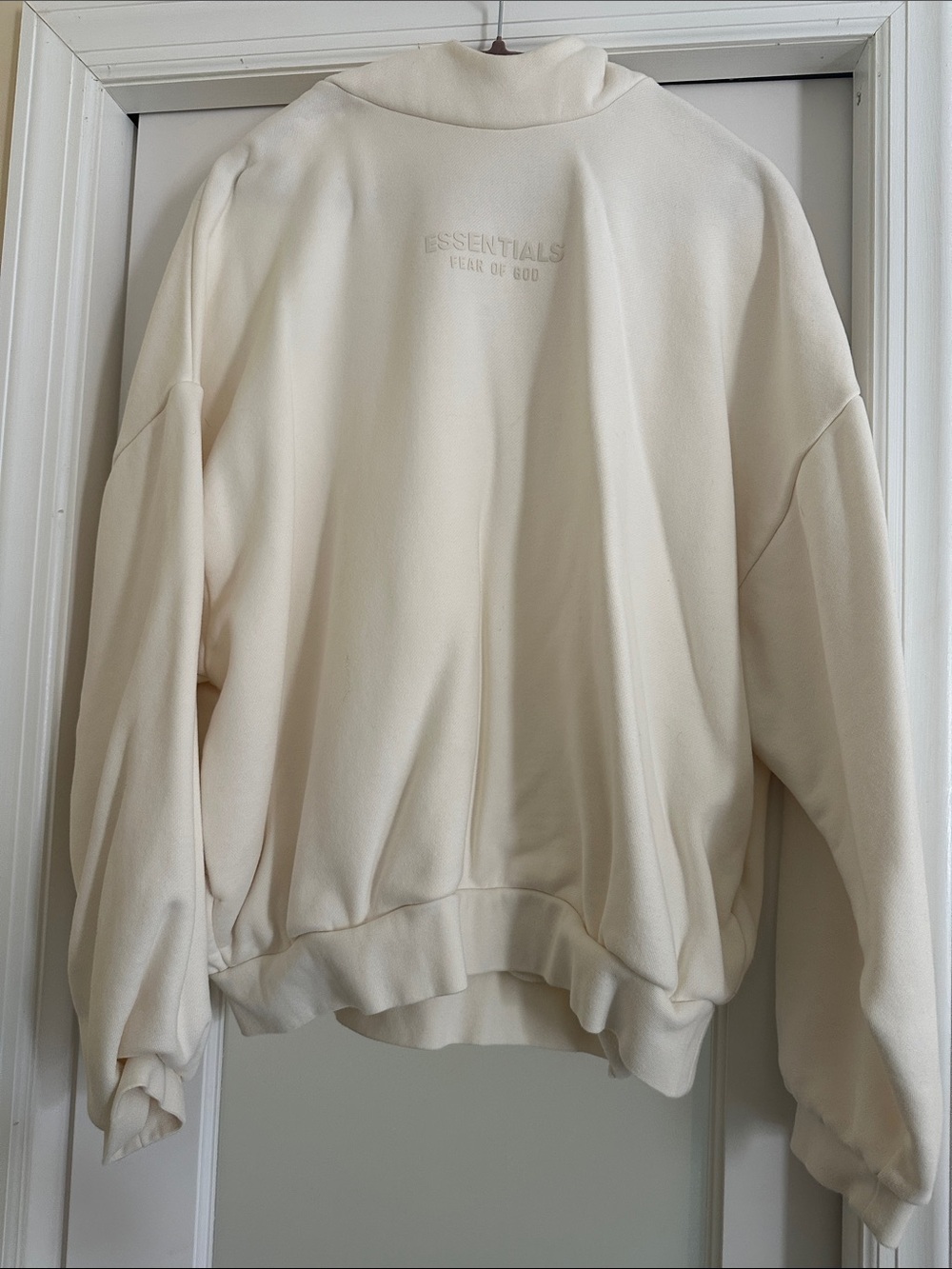 Fear of God Essentials Cream Oversized Sweatshirt